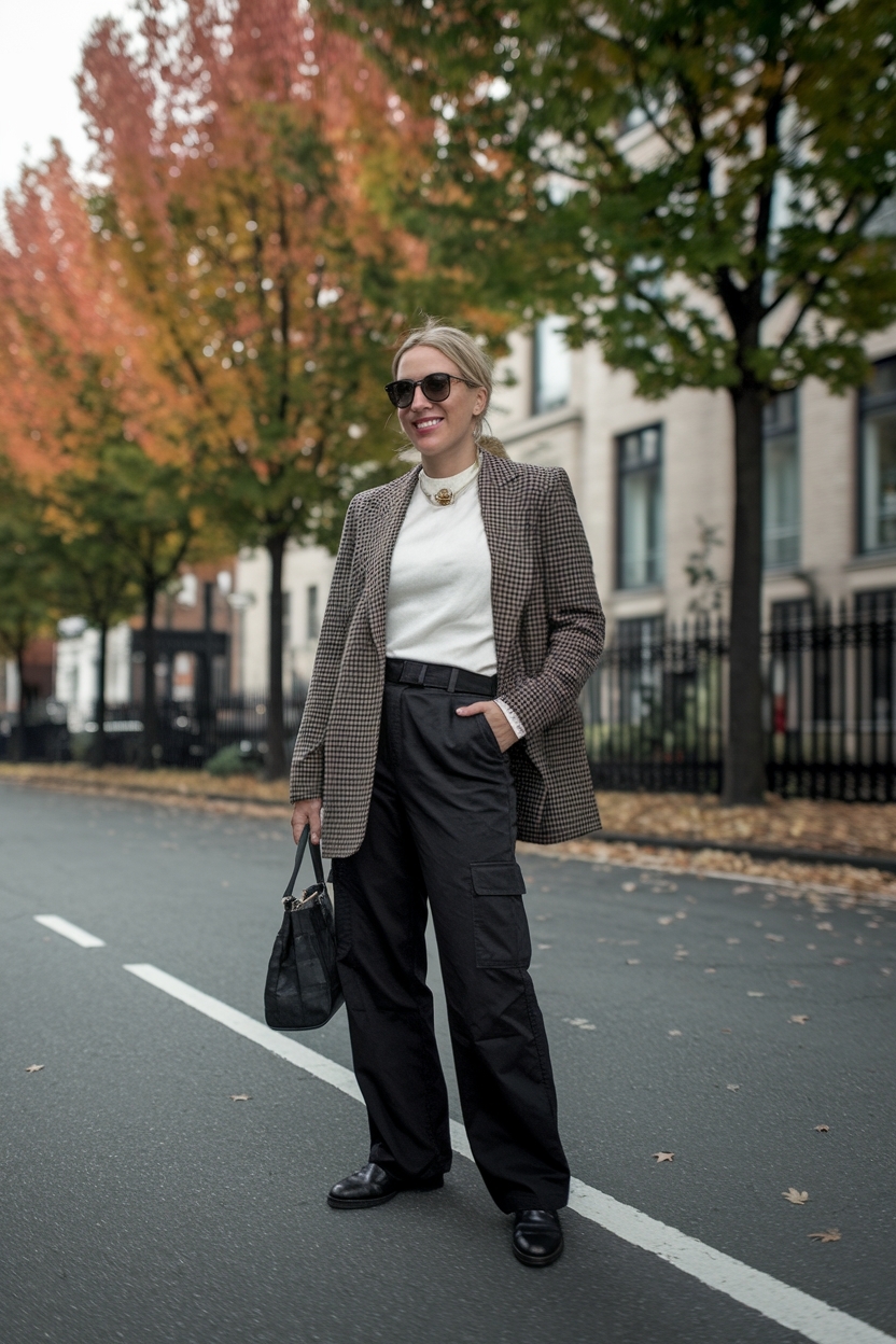 Black Cargo Pants Outfit Fall: Versatile Combinations outfit idea