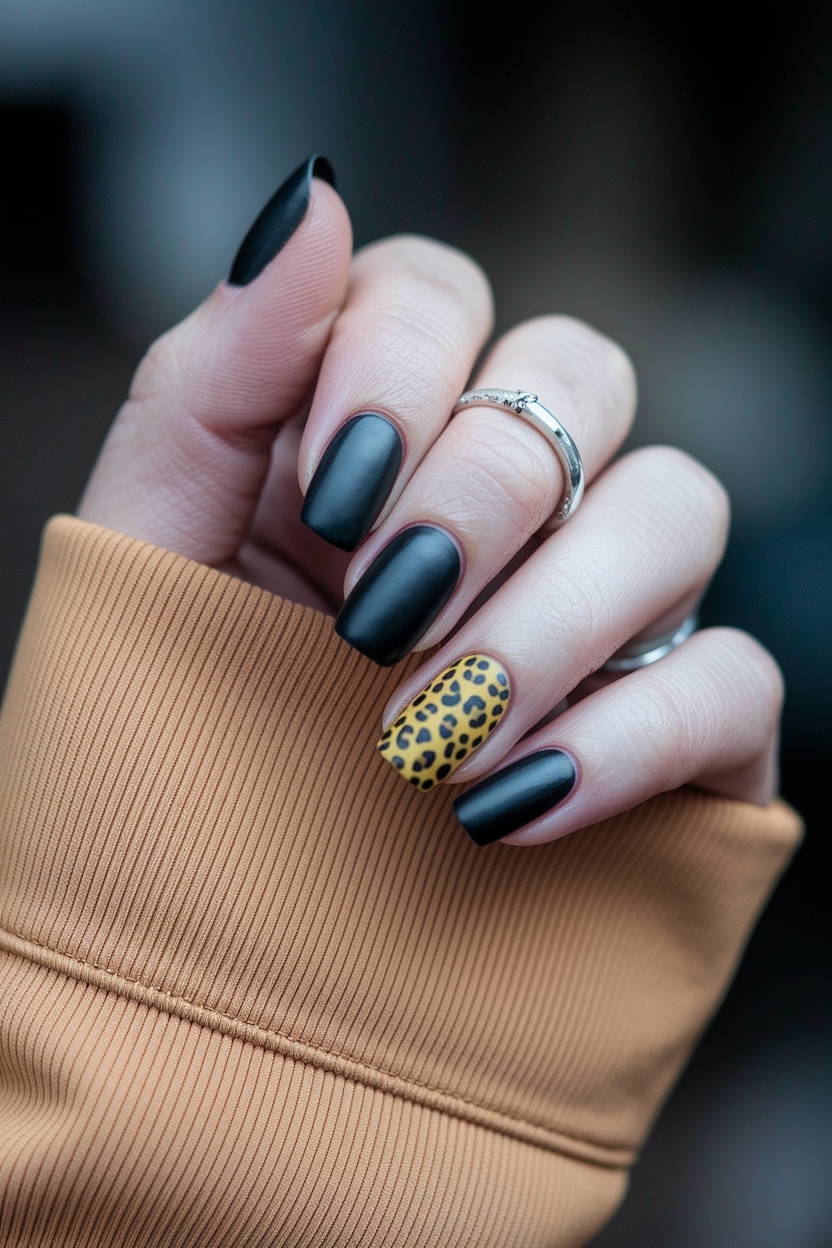 Trendy Cheetah Print Nails Fall Designs to Try This Season outfit idea