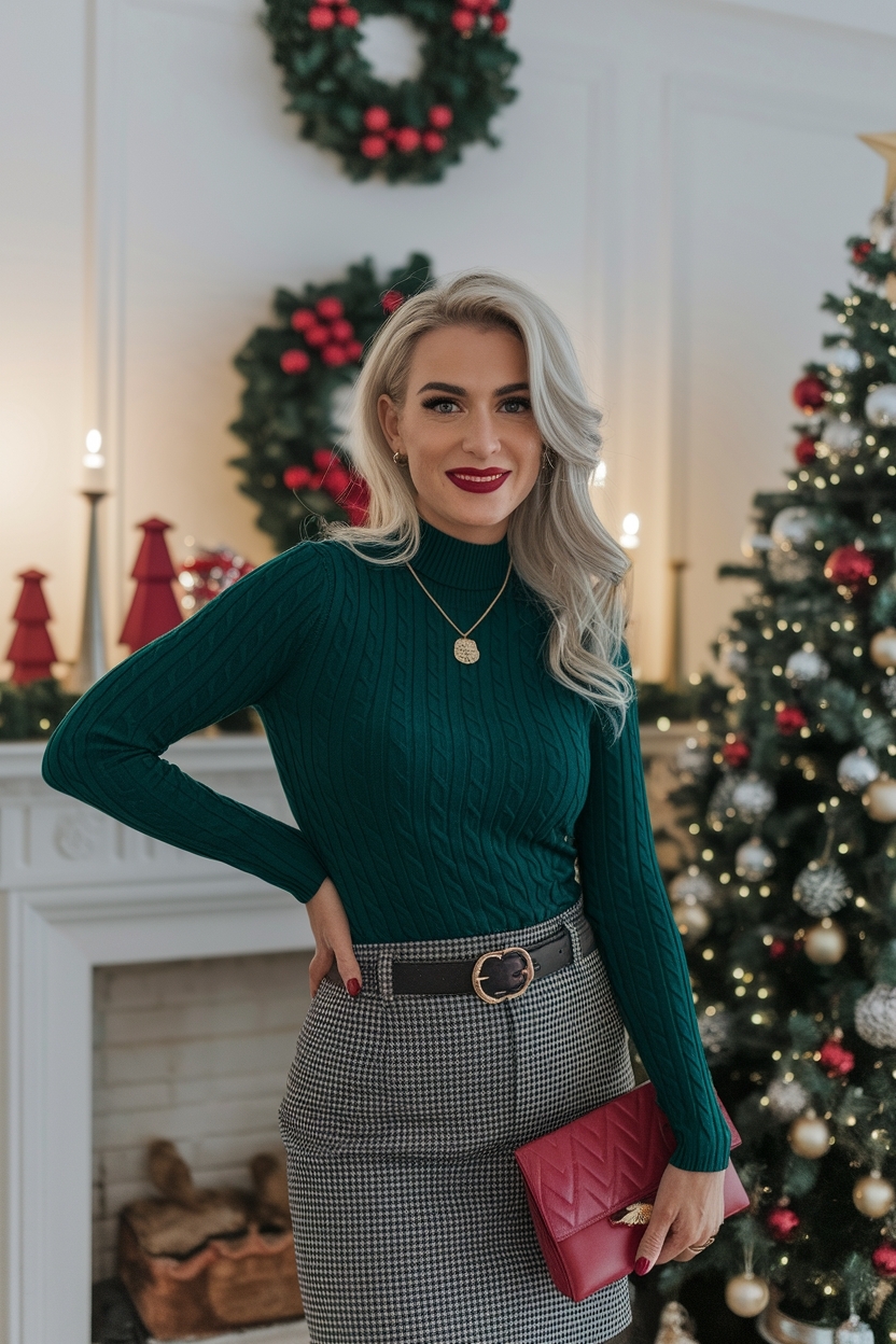 Christmas Day Outfit Women Classy: Elevate Your Holiday Style outfit idea