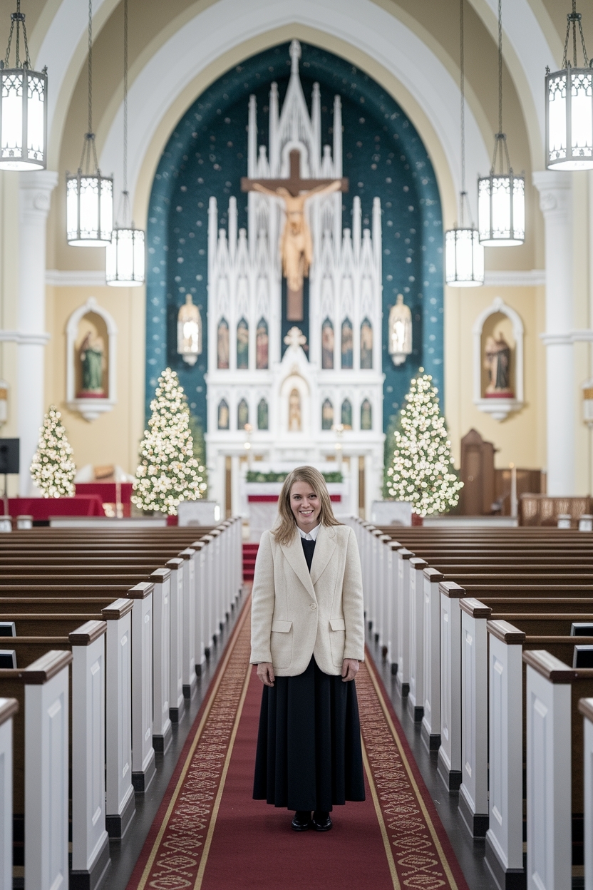 Festive Church Outfit Ideas for Christmas outfit idea