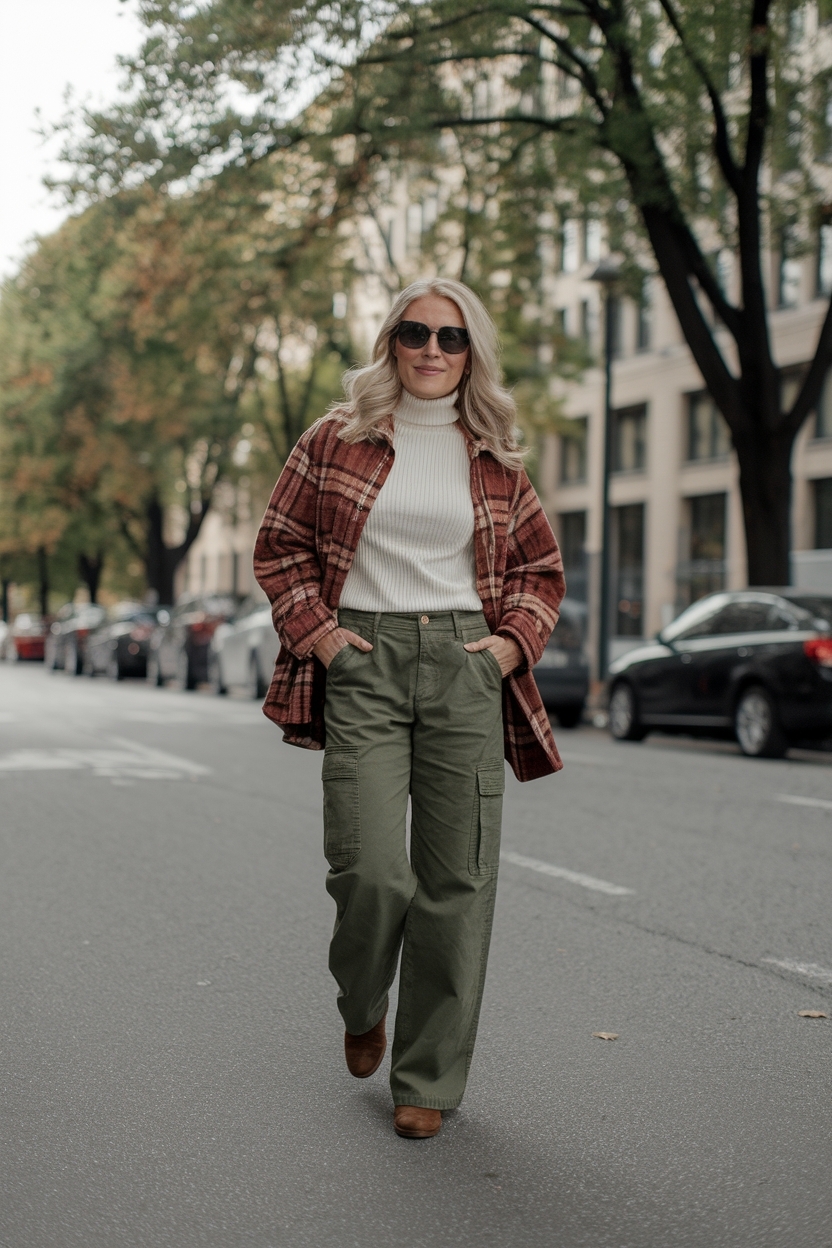 Fall Cargo Pants Outfit Women: Fashion-Forward Looks outfit idea
