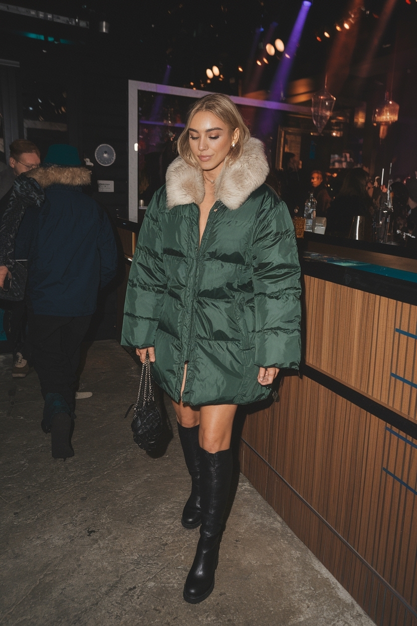 Trendy Going Out Outfits for Night Club Winter outfit idea