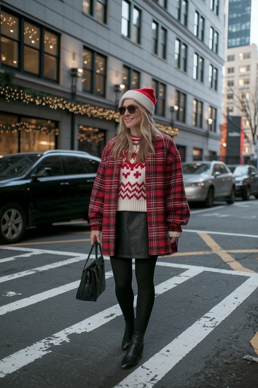 NYC Christmas Aesthetic Outfits: Urban Festive Fashion outfit idea