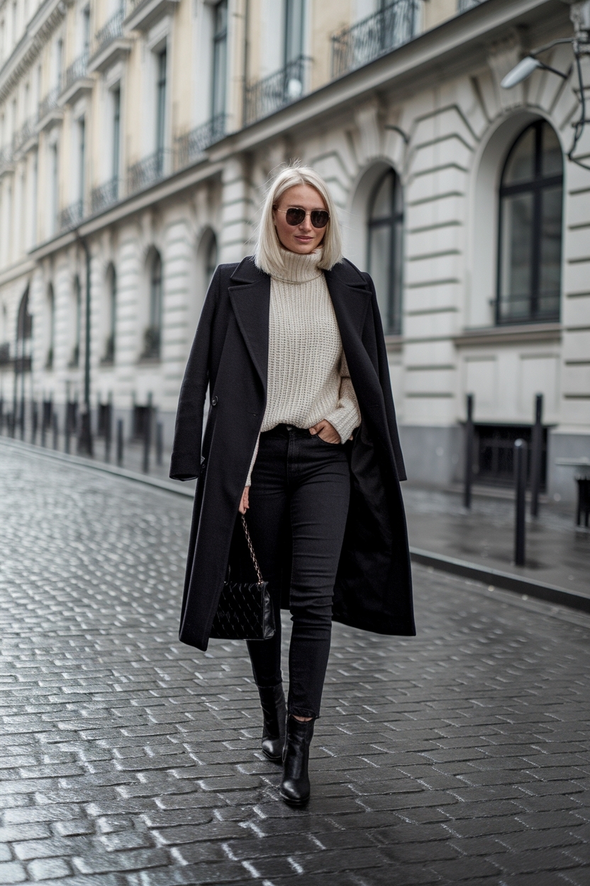 Winter Black Jeans Outfit: Chic Ideas for Cold Days outfit idea