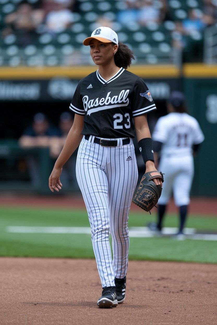 Baseball Game Outfit Black Women: Sporty and Stylish outfit idea