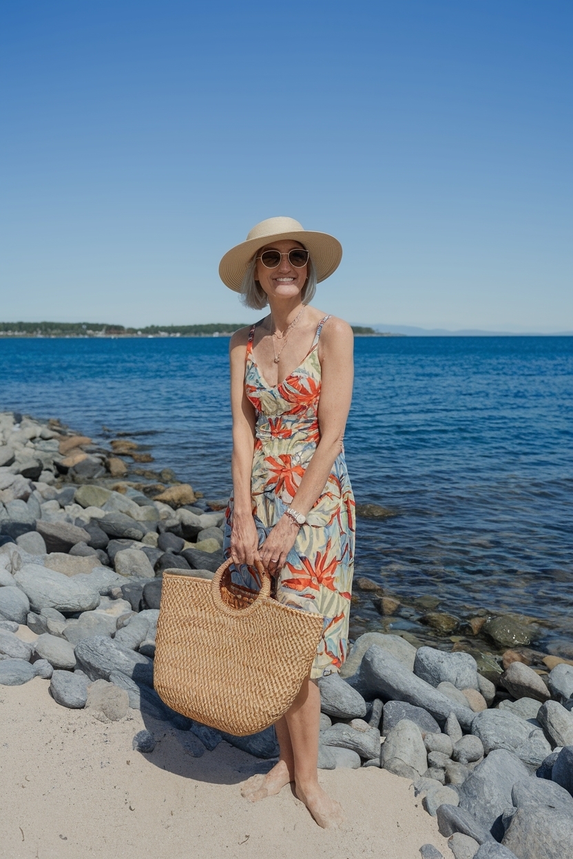 Beach Outfit Women Over 40: Perfect for Coastal Days outfit idea