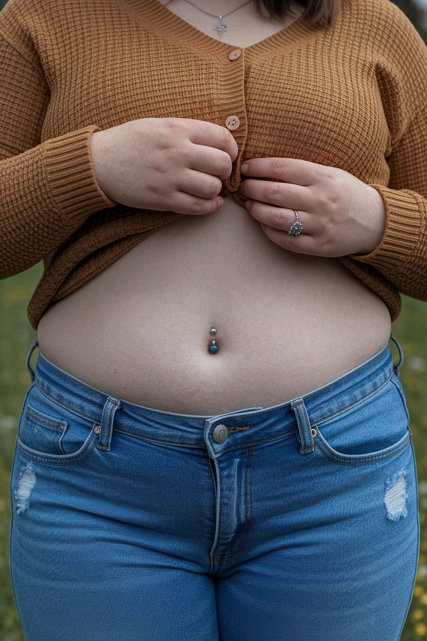 Belly Button Piercing on Chubby Stomach: Tips for You outfit idea