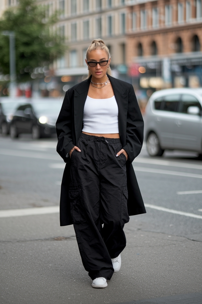 Black Cargo Pants Outfit Street Style Wo: Must-Have Pieces outfit idea