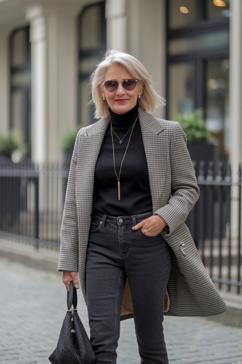Black Jeans Outfit Women Over 50: Chic and Versatile Looks outfit idea