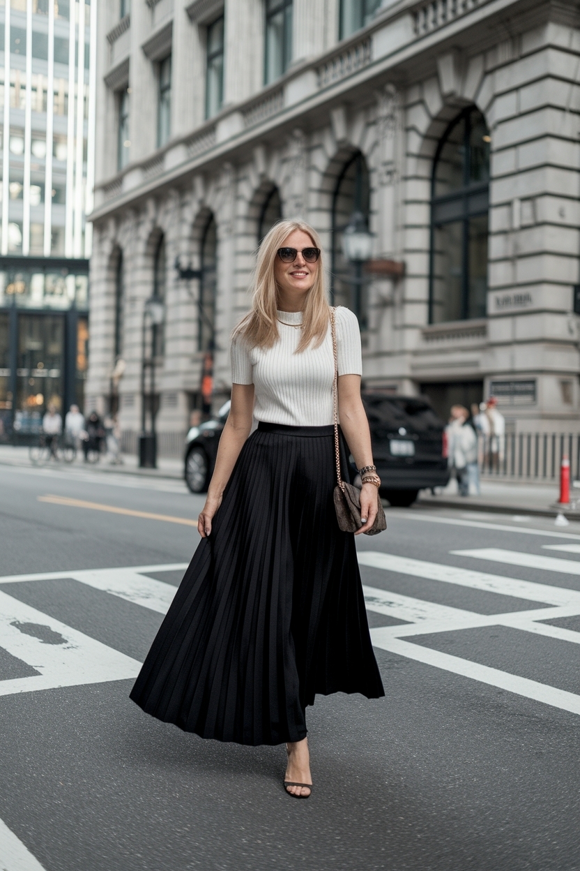 Black Maxi Skirt Outfit Ideas for Versatile Styling outfit idea