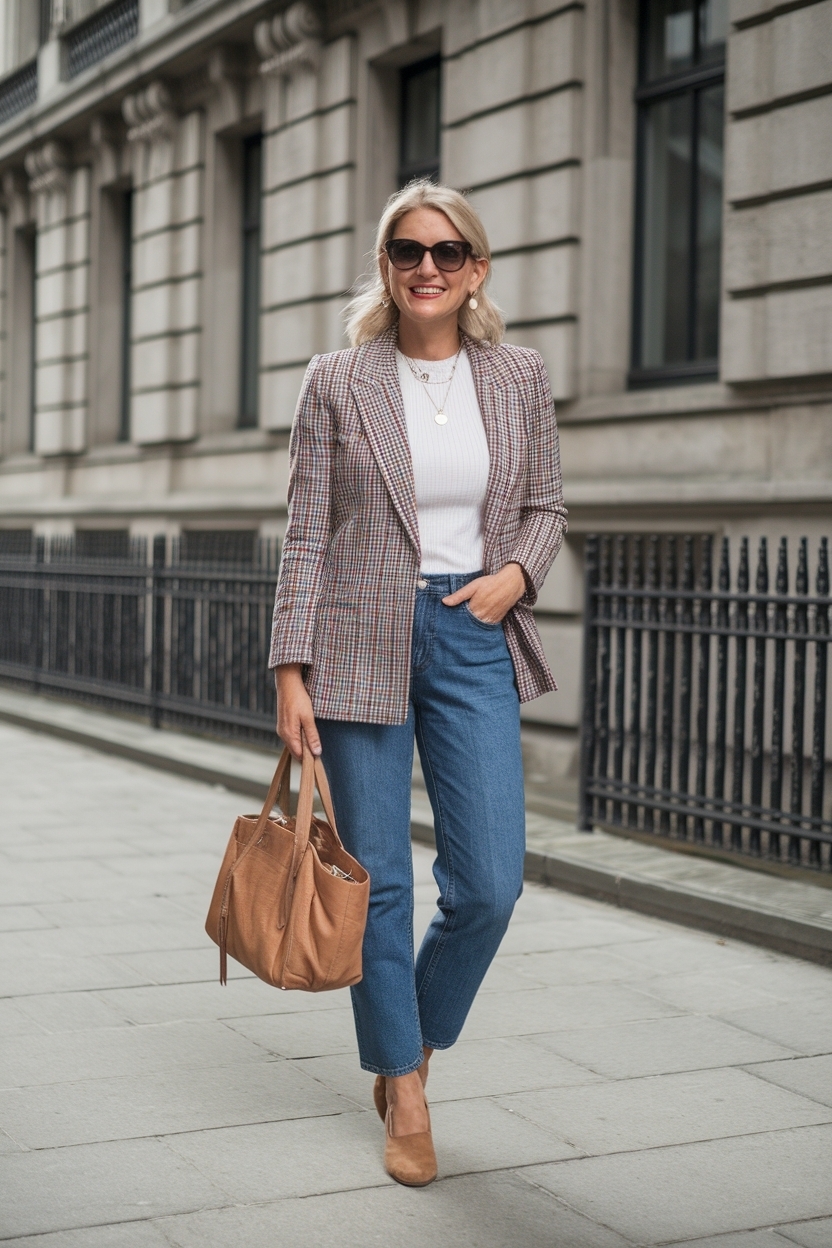 Casual Jean Outfits for Women Over 40 That Are Chic outfit idea