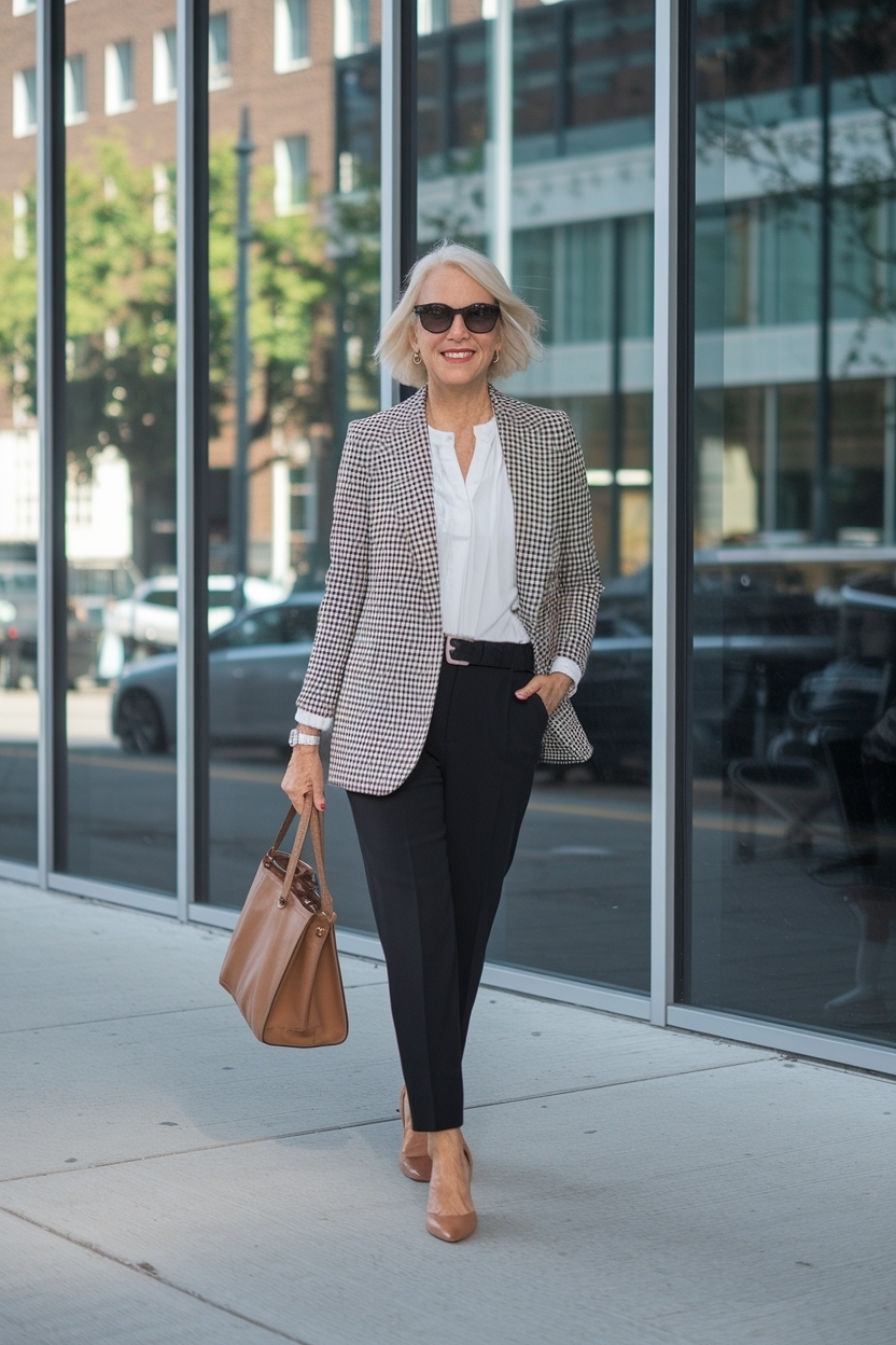 Casual Office Outfits Women Over 50: Stylish Workwear outfit idea
