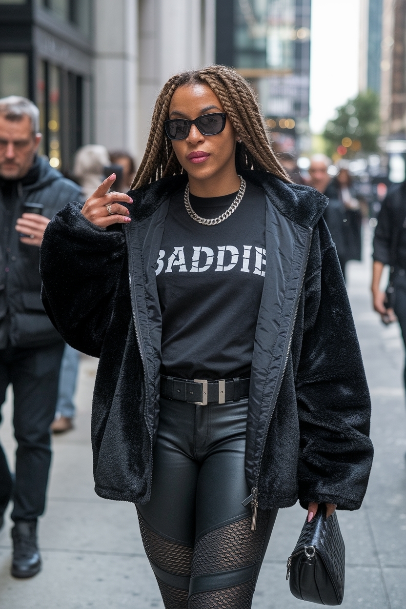 Chill Outfits Black Women Baddie: Comfortable Yet Chic outfit idea