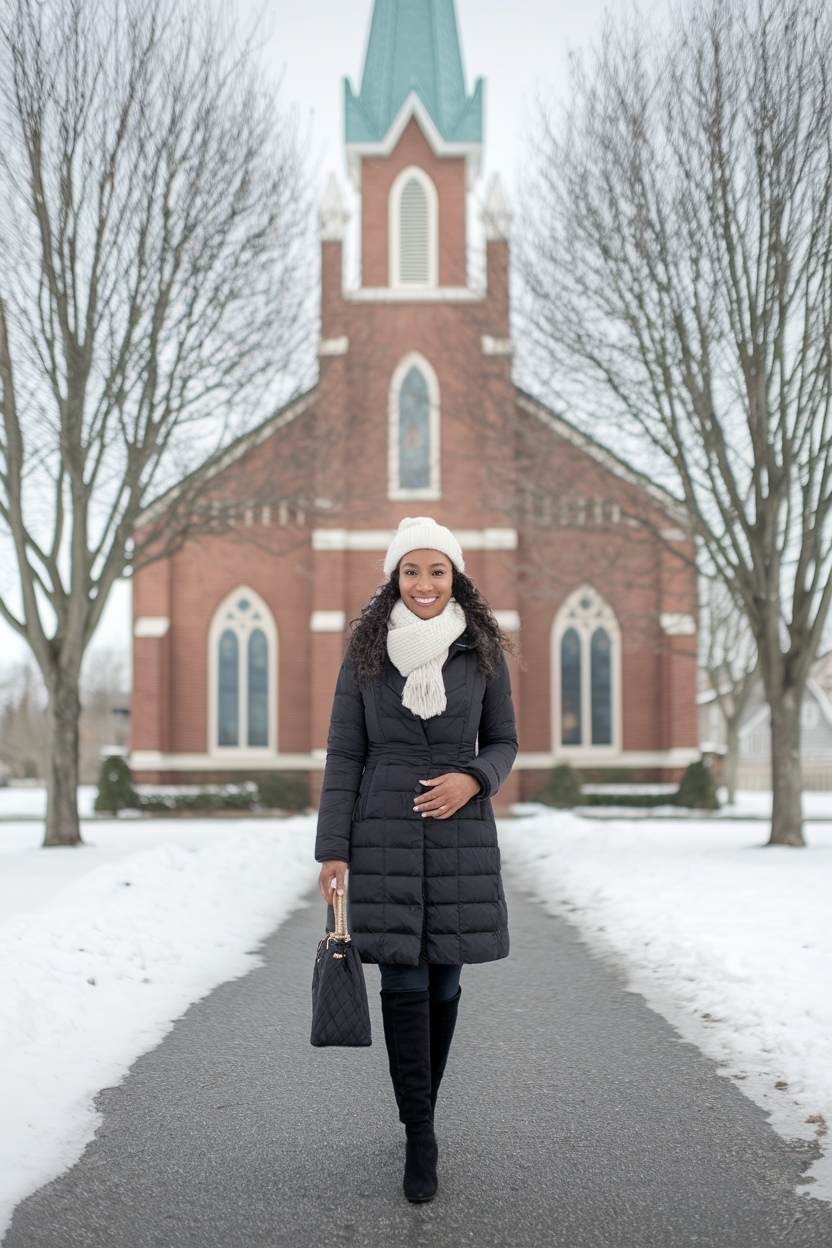 Church Outfit Black Women Winter: Warm and Stylish Options outfit idea