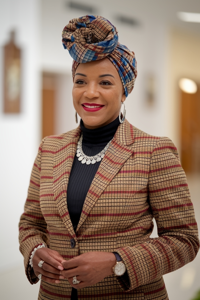 Church Outfit Black Women with Head Wrap: Fashion Meets Culture outfit idea