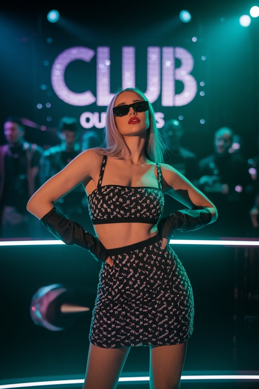 Club Outfits for Women Night Baddie Y2K: Retro Vibes outfit idea