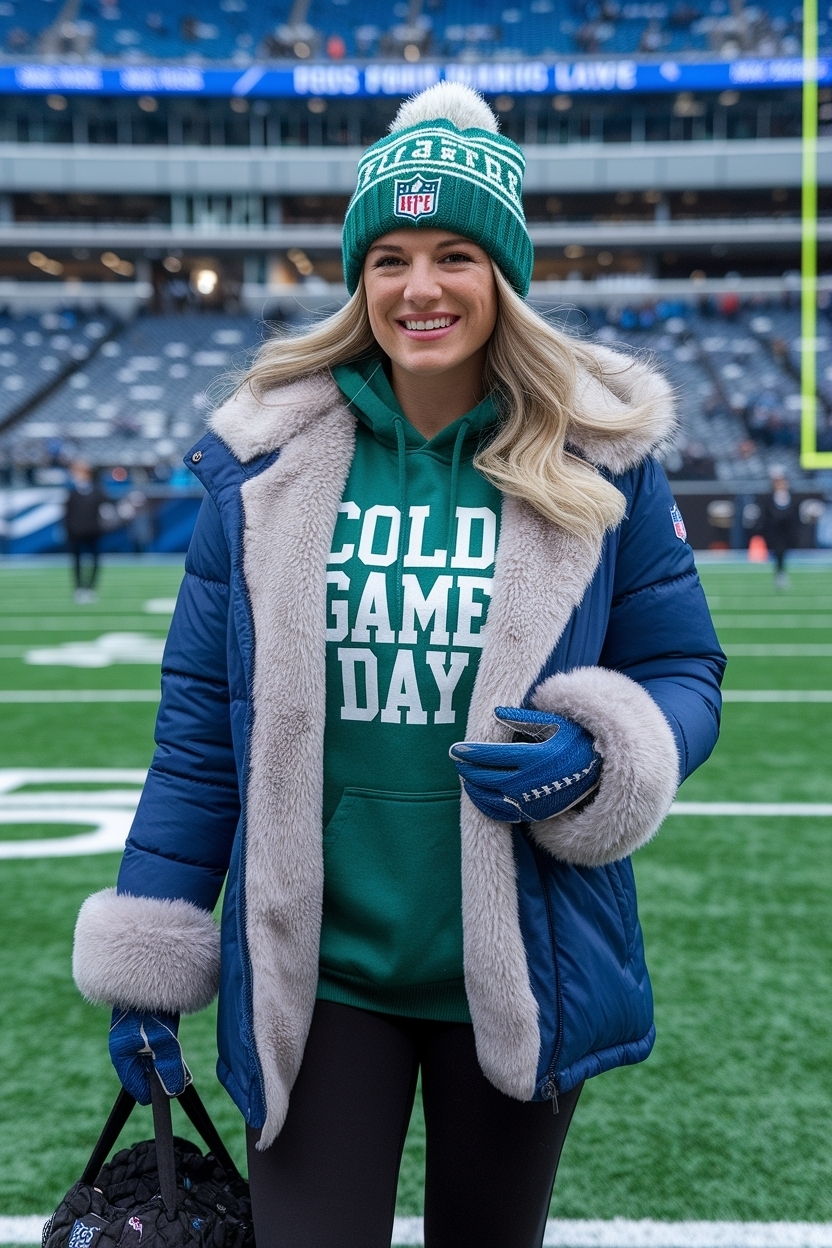 Cold Game Day Outfit Football: Look Great While Cheering outfit idea