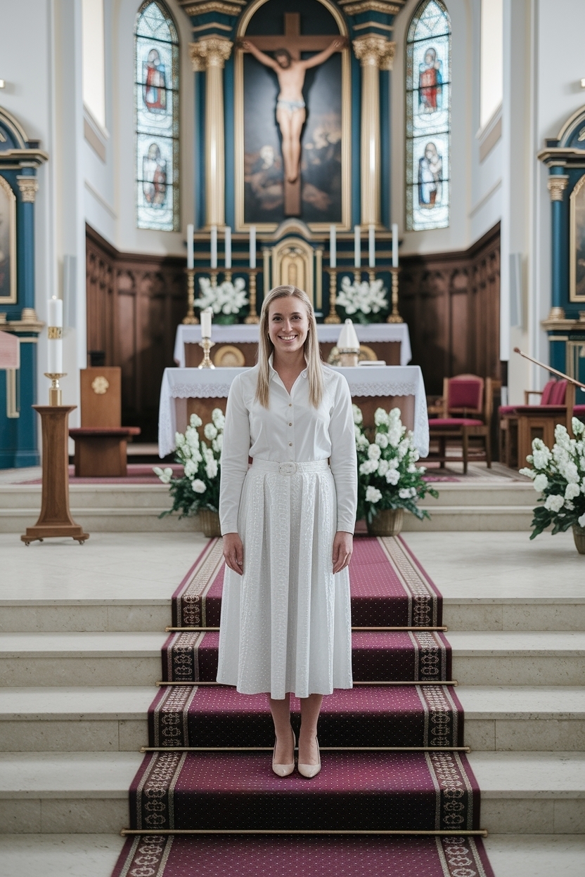 Easter Sunday Outfit Church Women: Traditional Yet Modern outfit idea