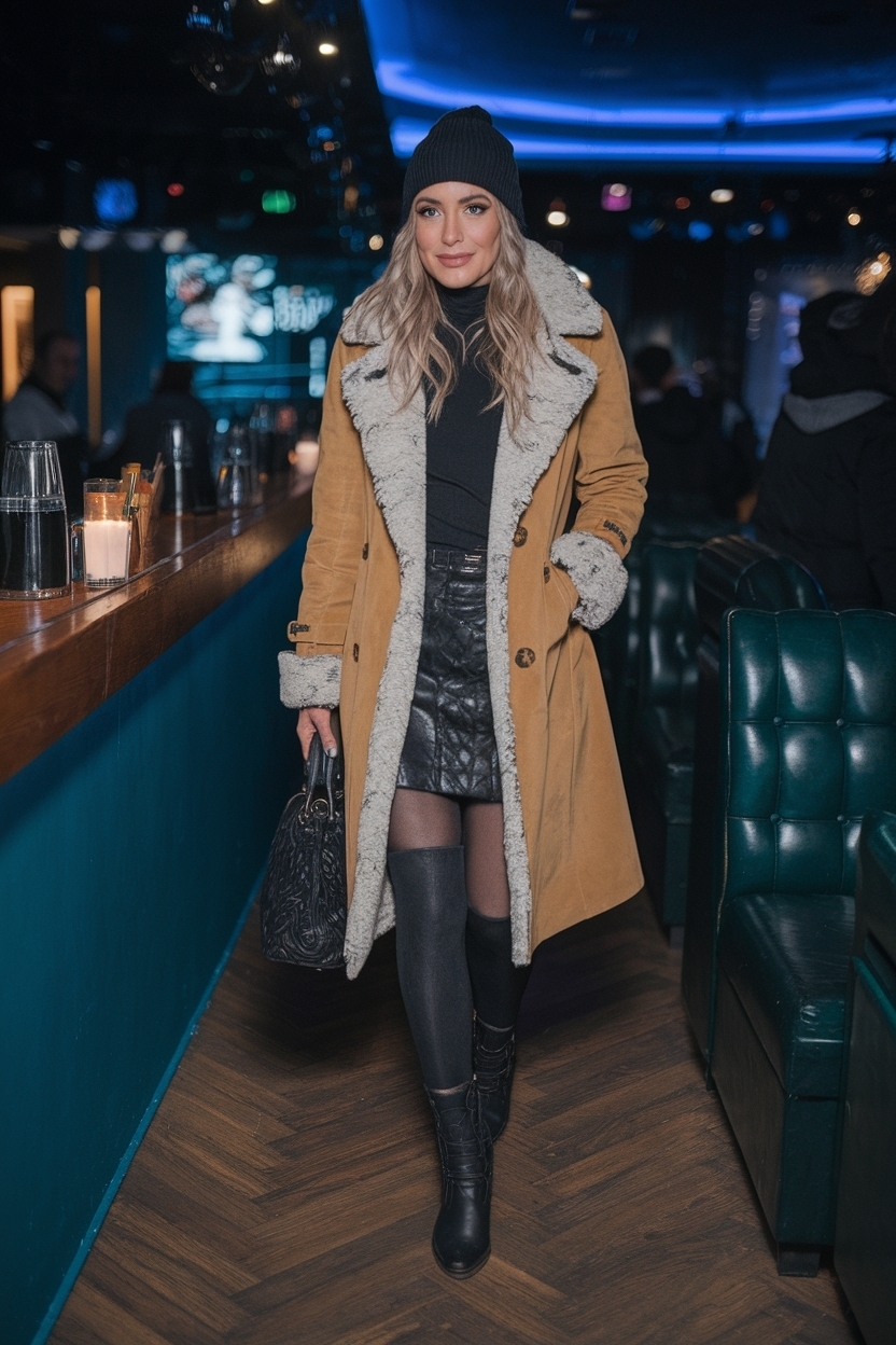 Going Out Winter Outfits Night Club for Chilly Nights outfit idea