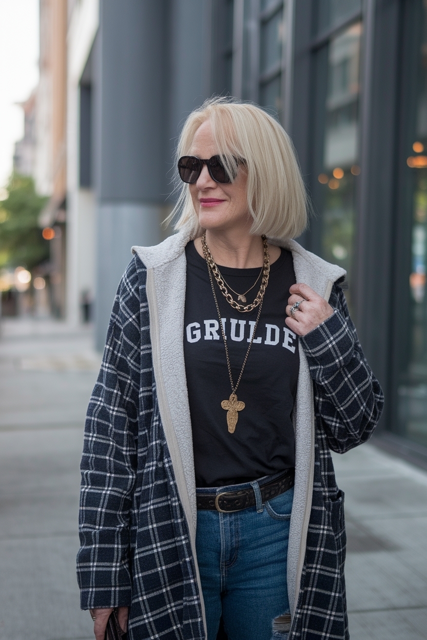 Grunge Outfits for Women Over 40: Edgy and Fun outfit idea