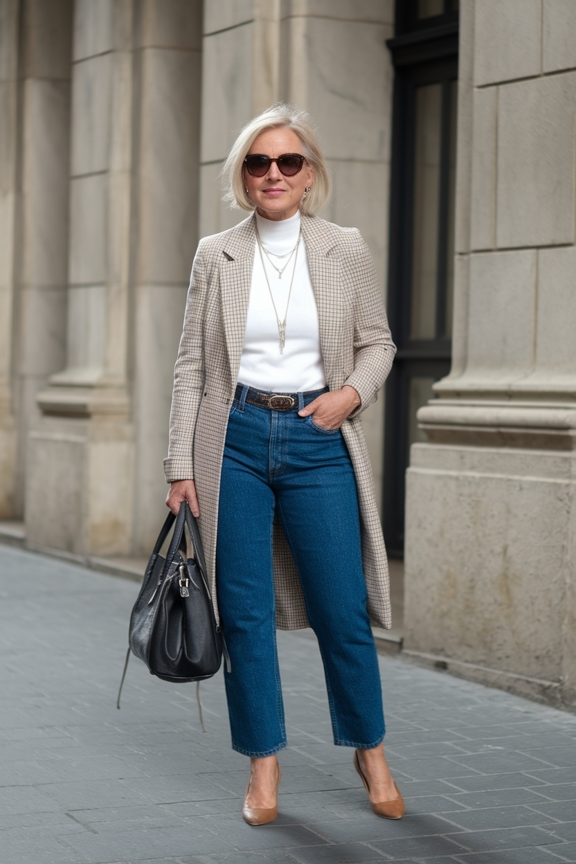 Jeans Outfit for Women Over 50: Ageless Style Inspirations outfit idea