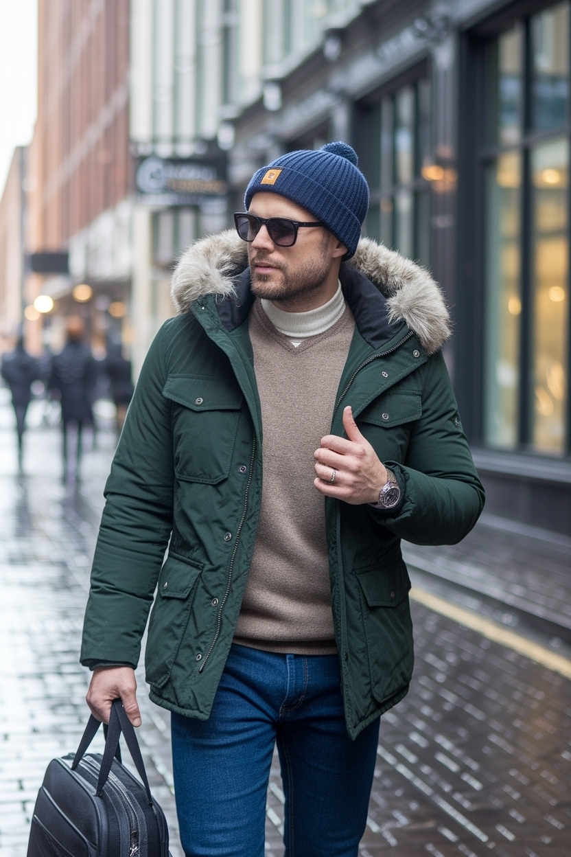 Mens Winter Outfits Casual Cold Weather for Everyday Style outfit idea