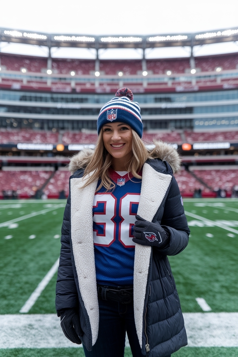 NFL Game Day Outfit Woman Winter for Stylish Fans outfit idea