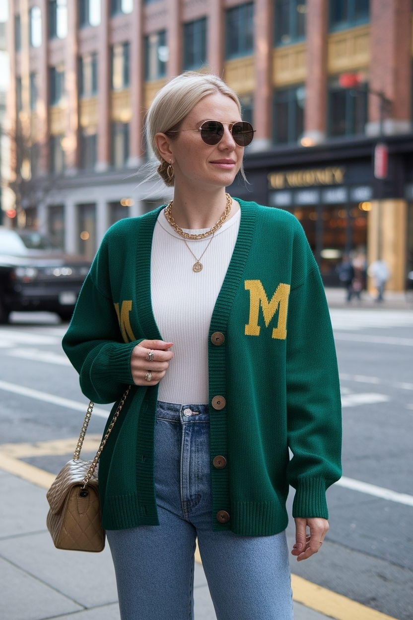 Old Money Cardigan Outfit Women: Classy and Elegant outfit idea