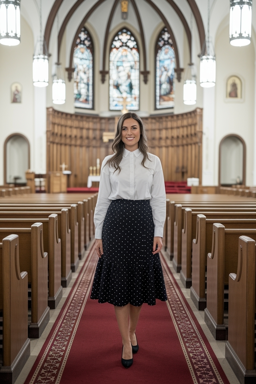 Stylish Outfit for Women to Church This Season outfit idea
