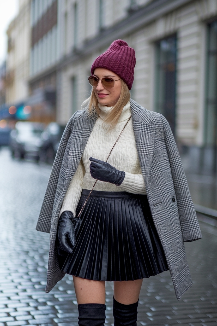 Pleated Mini Skirt Outfit Winter: Fashion Forward Choices outfit idea
