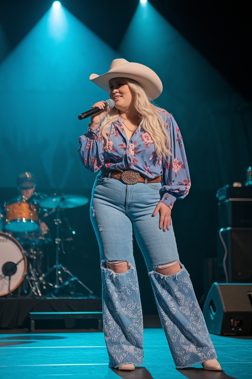 Plus Size Country Concert Outfit for Western Flair outfit idea