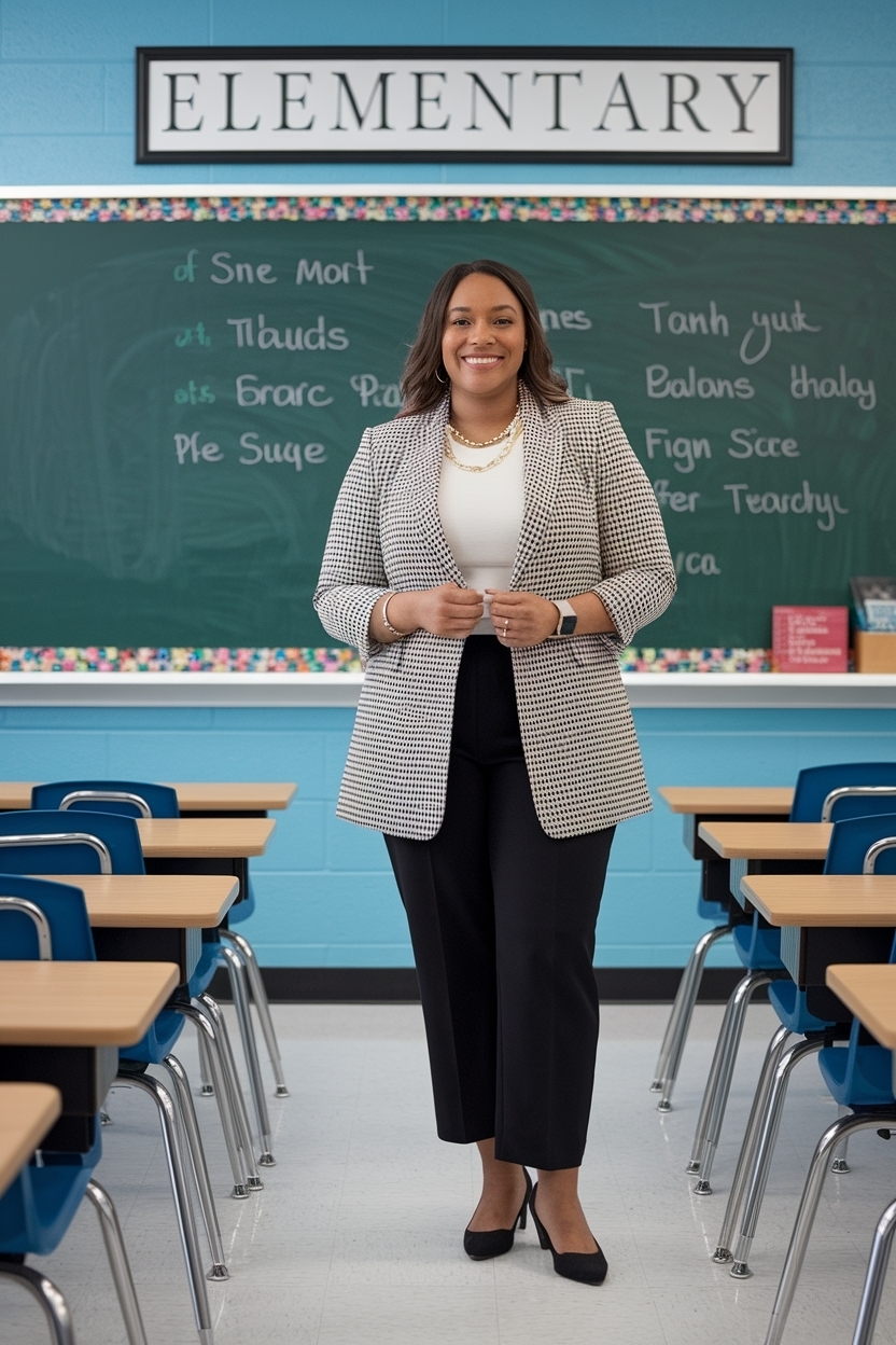 Plus Size Teacher Outfits Elementary That Are Professional outfit idea