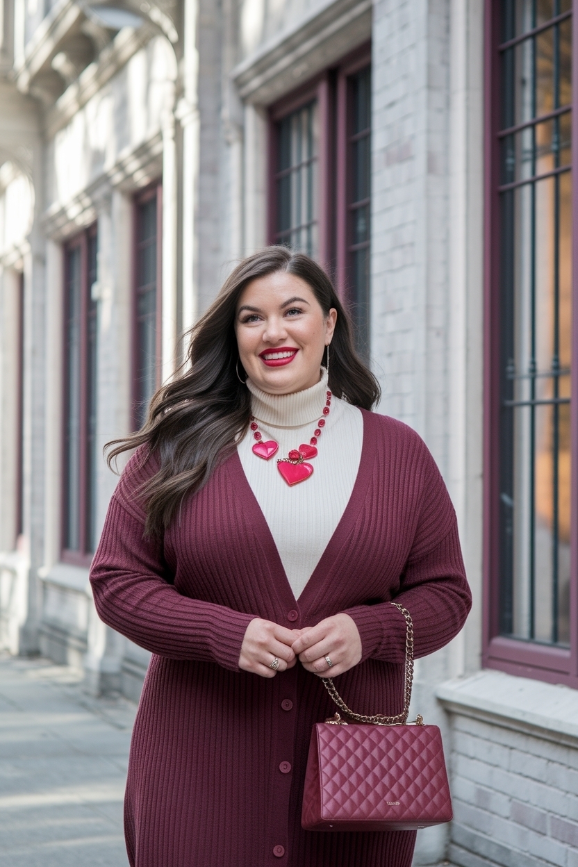 Plus Size Valentines Day Outfit to Celebrate in Style outfit idea