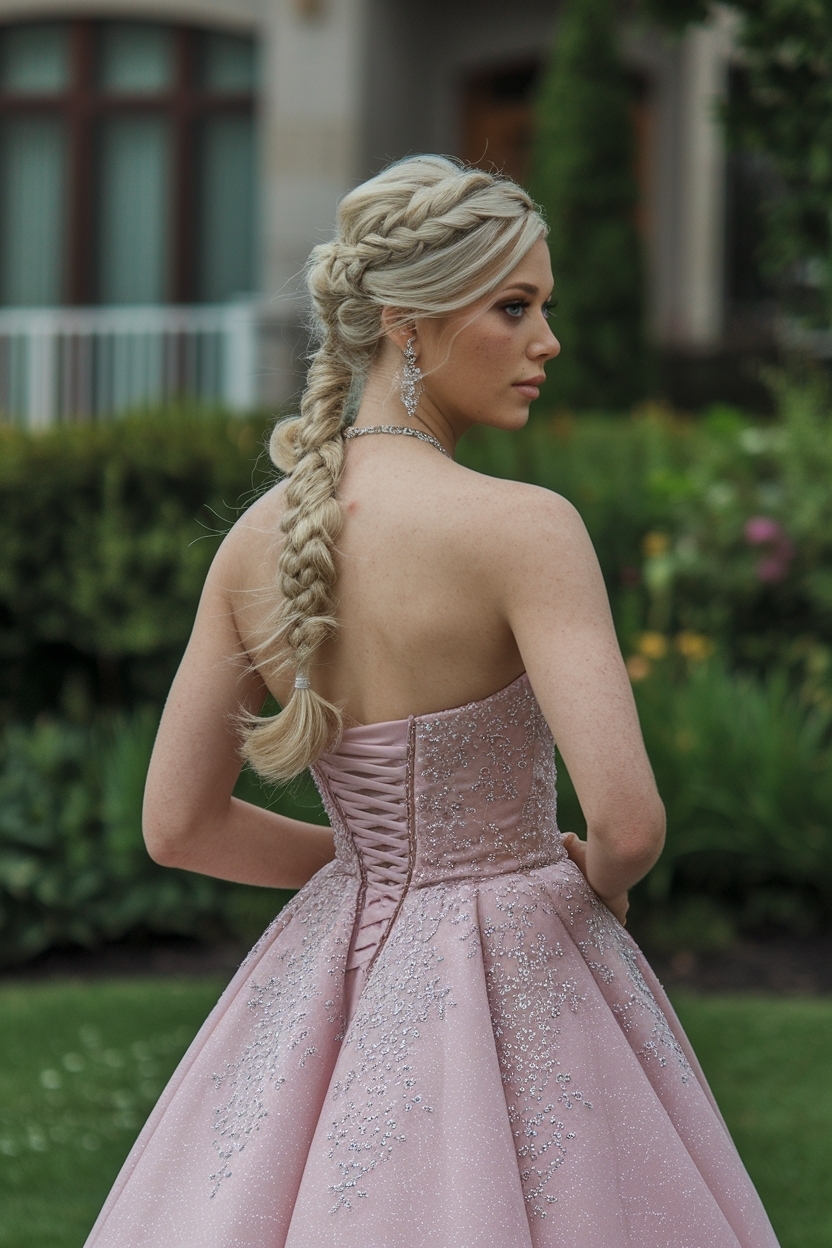 Prom Hairstyles for Strapless Dresses: Stunning Ideas outfit idea