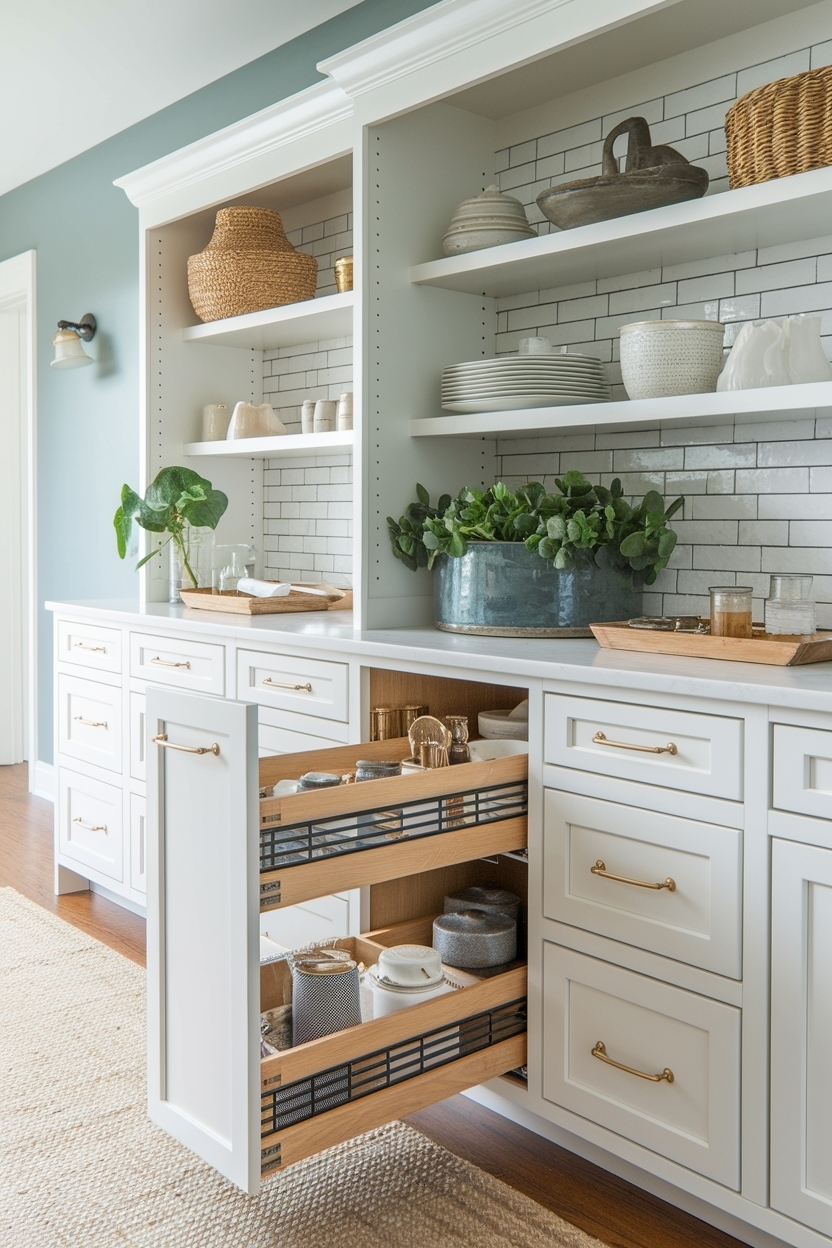 Pull Out Drawers in Cabinets: Organizing Tips outfit idea