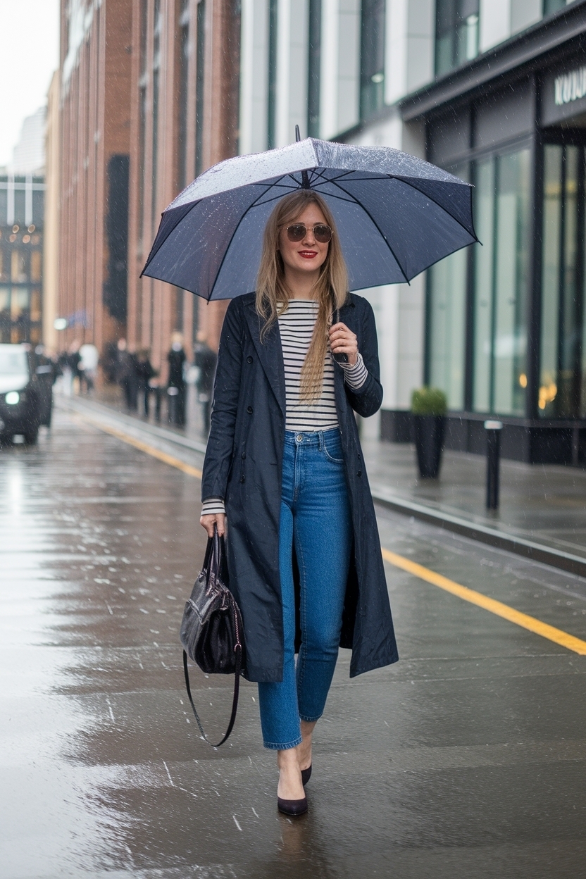 Rainy Day Outfit for Work Office: Practical and Stylish outfit idea