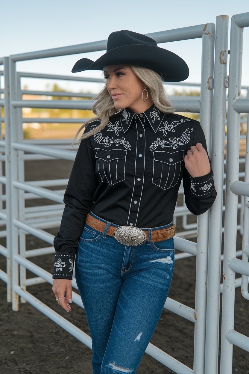 Rodeo Outfits for Women Black: Fashionable and Fierce outfit idea