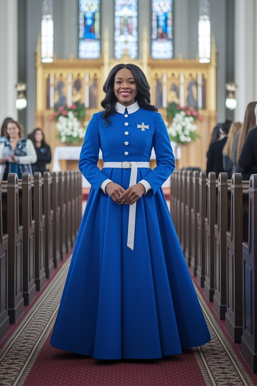 Royal Blue Church Outfit Black Women: Bold and Beautiful outfit idea