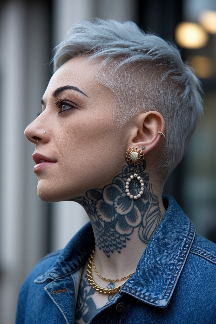 Side of Neck Tattoos Women: Elegant and Eye-Catching Designs outfit idea