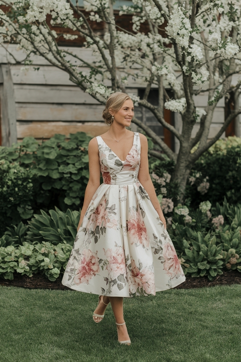 Spring Cocktail Dress Wedding Guest: Perfect for Celebrations outfit idea