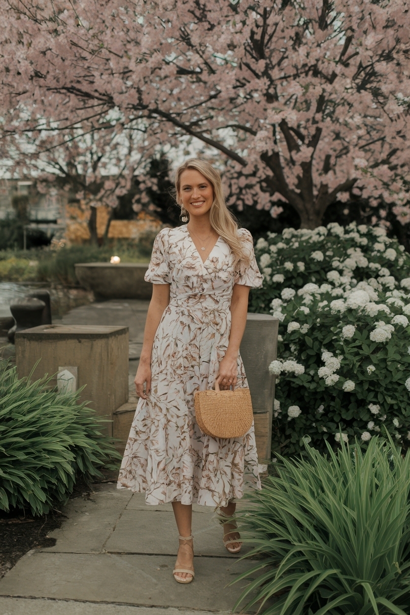 Spring Dresses for Wedding Guest: Fresh and Fun Selections outfit idea