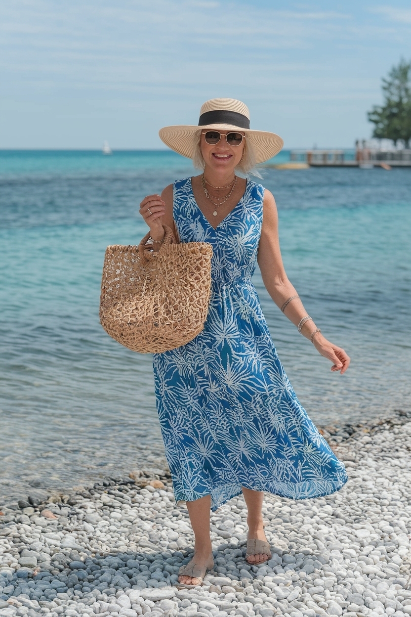 Summer Beach Dresses for Women Over 50: Top Picks outfit idea