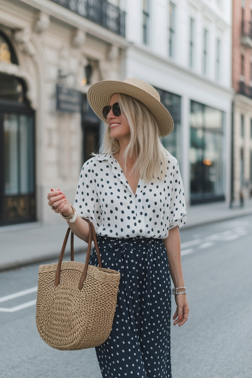 Summer Travel Outfits Women Over 40 Casual and Comfy outfit idea