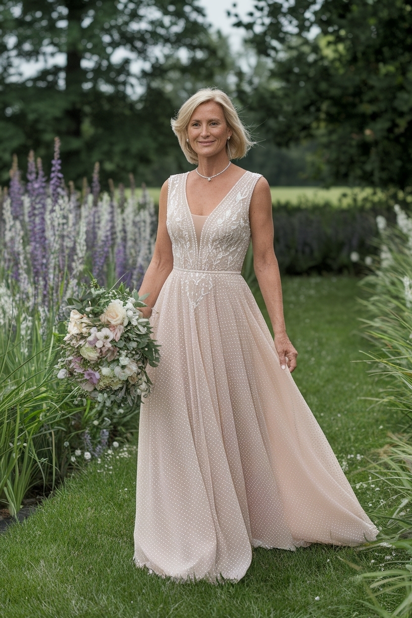 Summer Wedding Dresses for Women Over 50: Elegant Options outfit idea