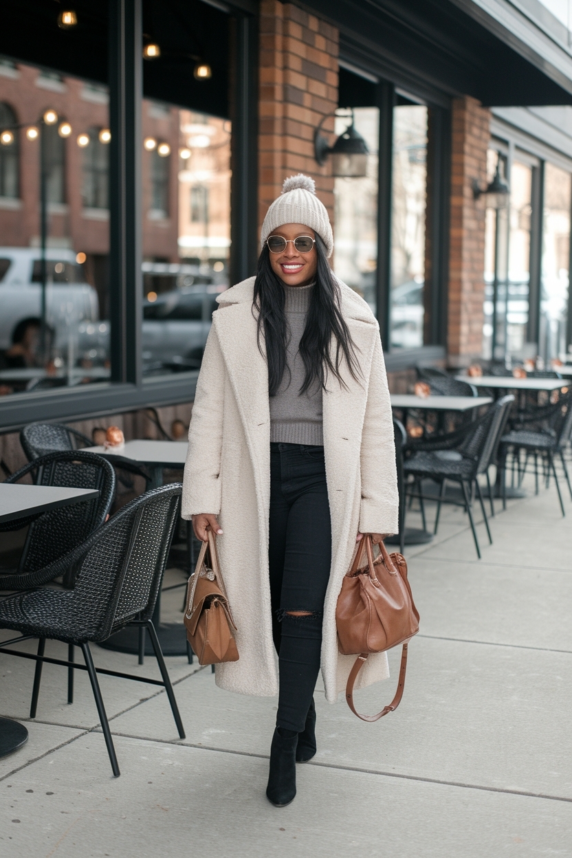 Winter Brunch Outfit Black Women: Lookbook Inspiration outfit idea