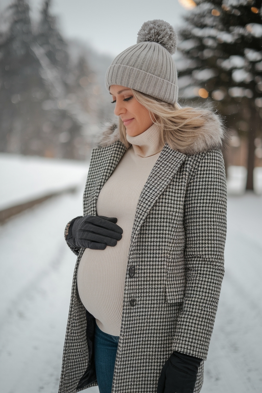 Winter Pregnancy Outfits Cold Weather for New Moms outfit idea