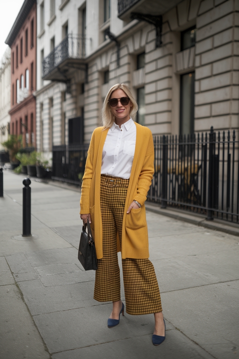 Yellow Cardigan Outfit for Women: Brighten Up Your Wardrobe outfit idea