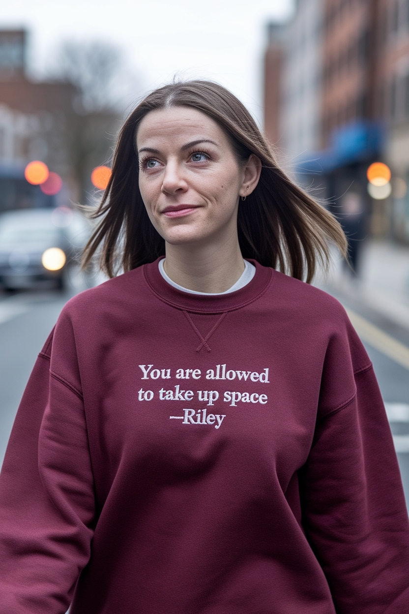 You Are Allowed to Take Up Space Riley O's Insights outfit idea